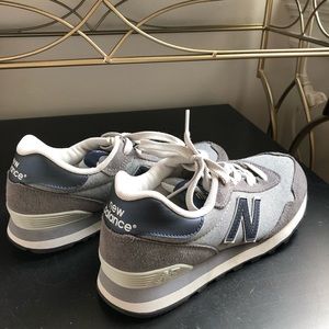 Size 8 Grey / Gray and Blue New Balance Sneakers